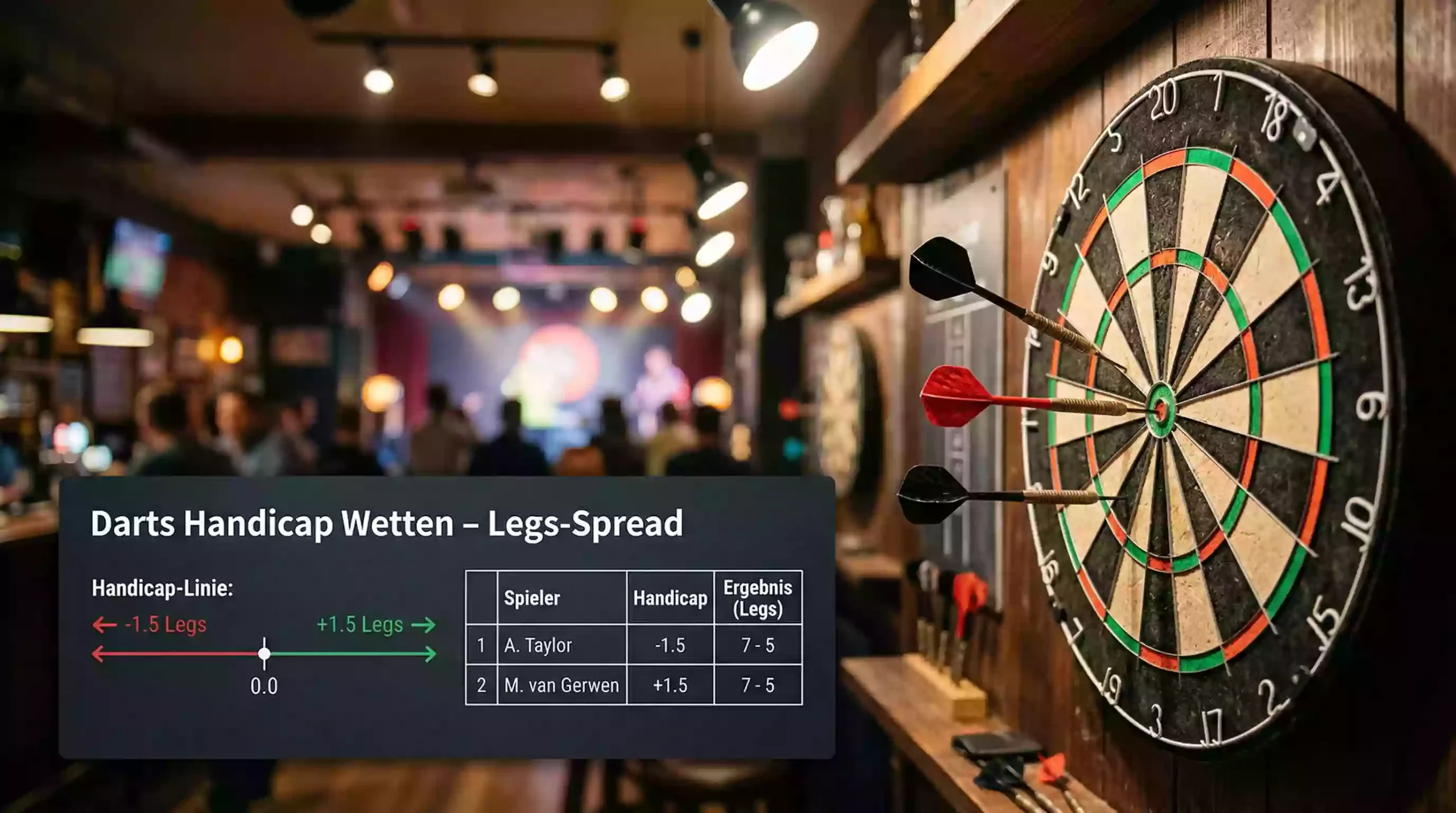 Darts Handicap Wetten – Legs-Spread beim Darts