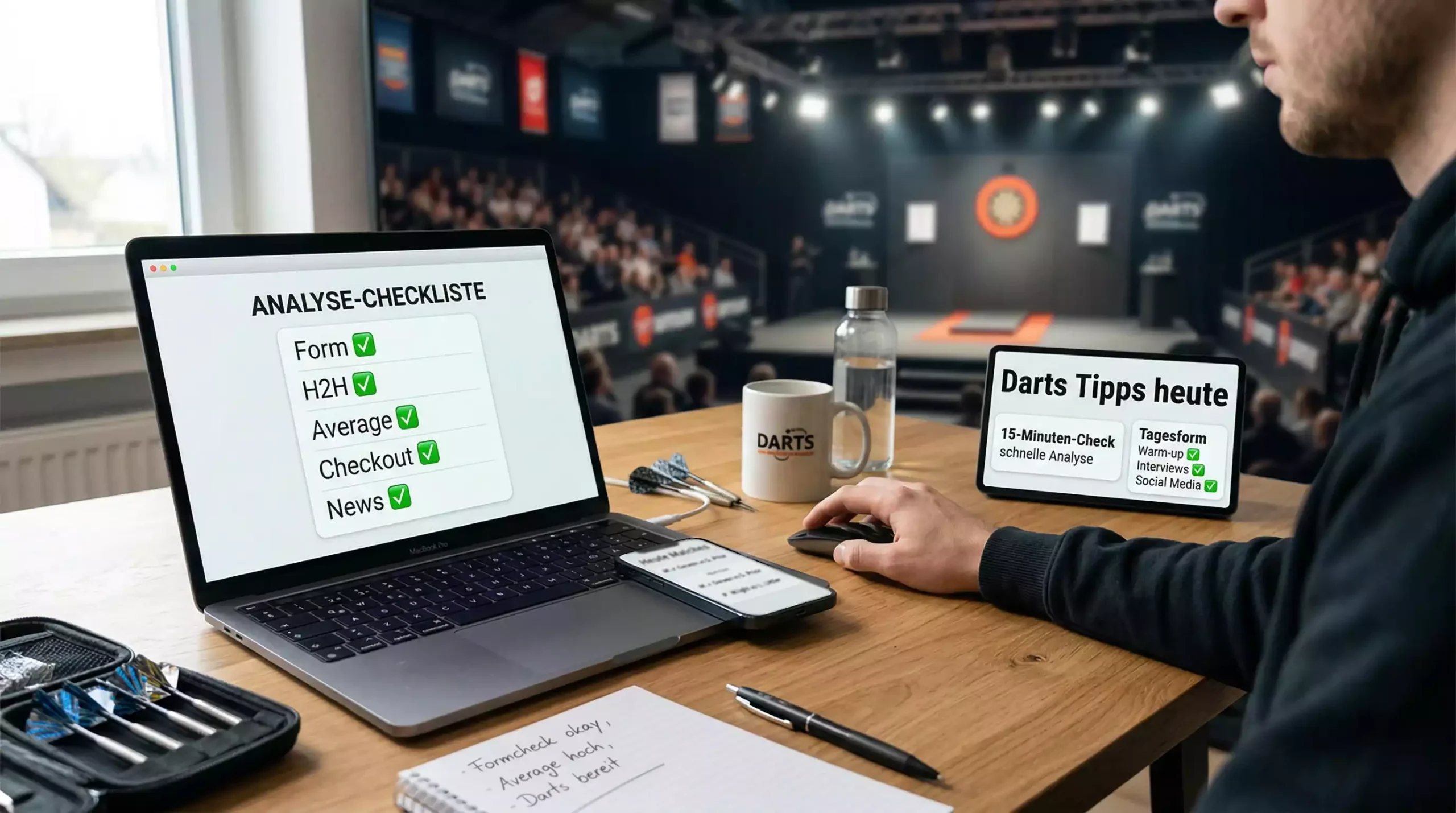 Darts Tipps heute – Tagesanalyse in 15 Minuten