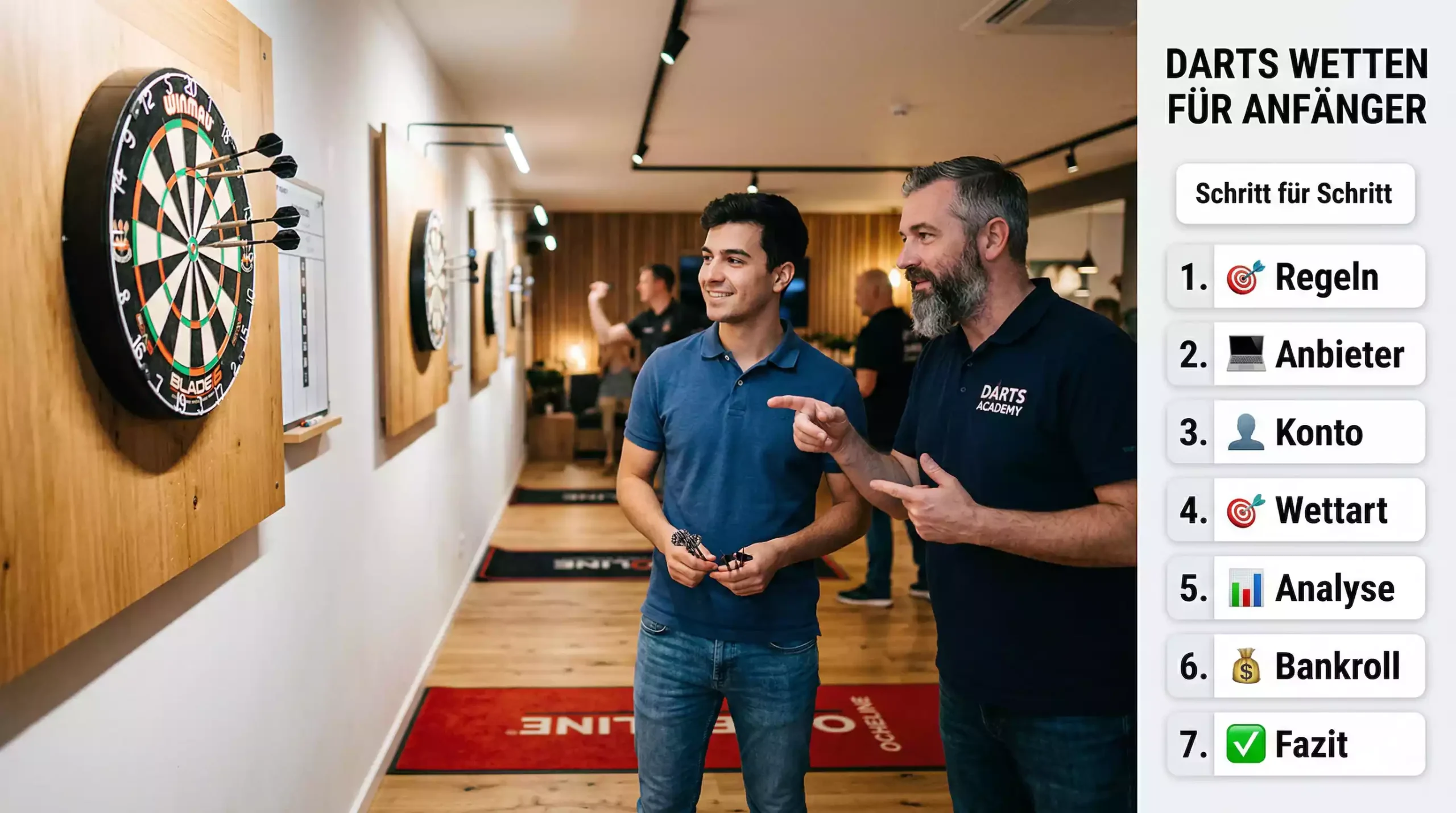 Darts Wetten für Anfänger – Einstieg in 7 Schritten
